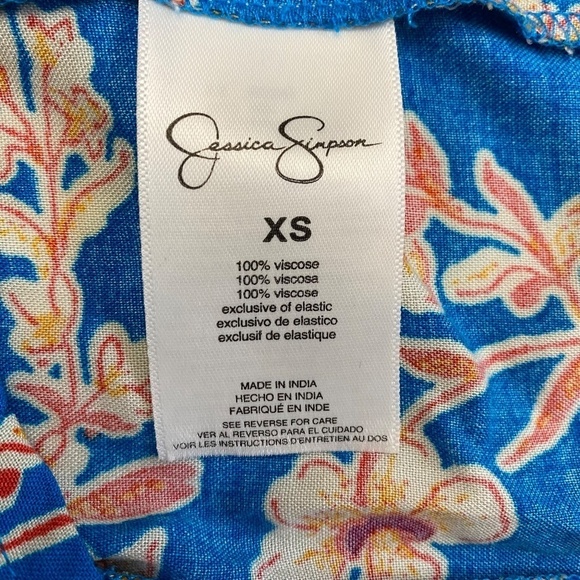 Jessica Simpson SET: Irin Top/Jildie Skirt, Southern Beauties Blue/Orange XS NWT - Picture 15 of 16
